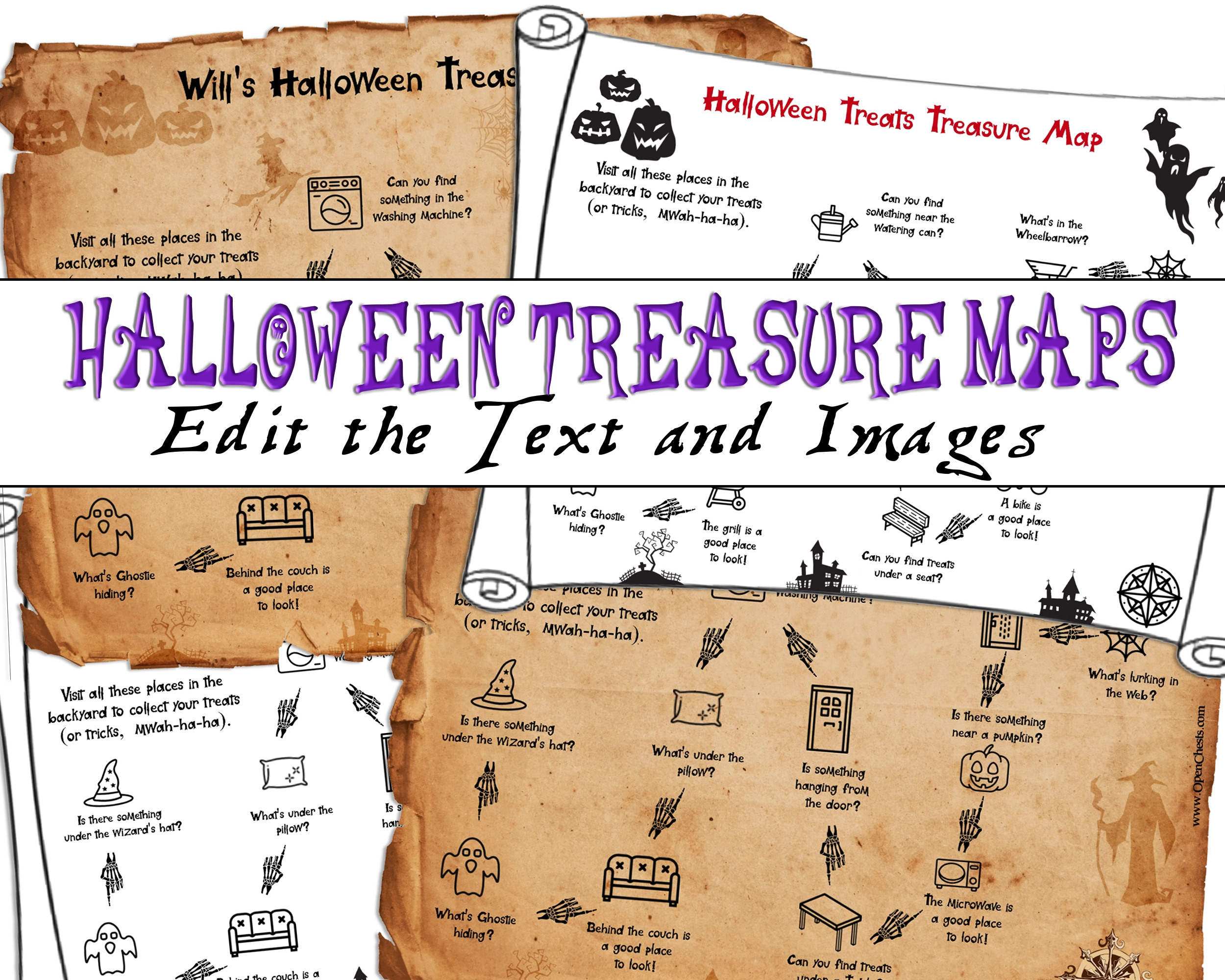 Halloween Alternative -Trick or Treats Map - Open Chests
