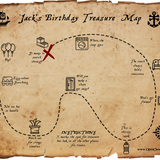Treasure Hunt Map Template - Personalize and Customize