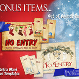 Christmas Treasure Hunt for teams | Editable Puzzle Clues - Open Chests