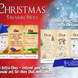 Christmas Treasure Hunt for teams | Editable Puzzle Clues - Open Chests
