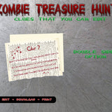 Creepy Treasure Hunt Clues - Zombie Poet - Open Chests