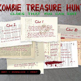 Creepy Treasure Hunt Clues - Zombie Poet - Open Chests
