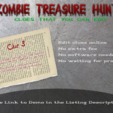Creepy Treasure Hunt Clues - Zombie Poet - Open Chests