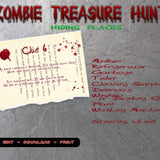 Creepy Treasure Hunt Clues - Zombie Poet - Open Chests
