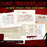 Creepy Treasure Hunt Clues - Zombie Poet - Open Chests