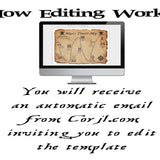 Editing Treasure Hunt Map on Corjl