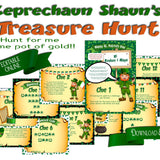 St Patrick's Day Game. Leprechaun Treasure Hunt - Open Chests