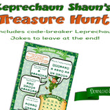 St Patrick's Day Game. Leprechaun Treasure Hunt - Open Chests