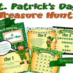 St Patrick's Day Game. Leprechaun Treasure Hunt - Open Chests