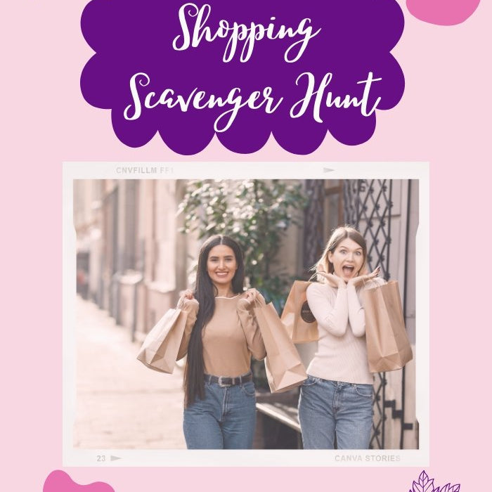 Shopping Day Treasure Hunt Clues - What a great idea! - Open Chests