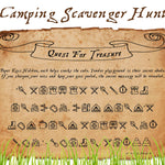 Camping Group Game - Secret Message Scavenger Hunt - Open Chests