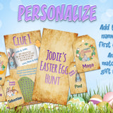 Easter Egg Hunt Puzzle Clues | Editable Treasure Hunt