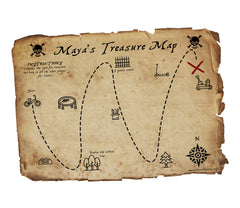 Treasure Map Template Editable Printable