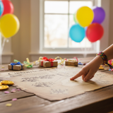 Birthday party with actual treasure map