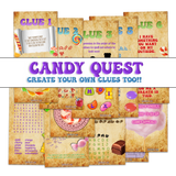 Candy Scavenger Hunt Puzzle Clues | Outdoor Treasure Hunt for Older Kids
