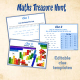 Maths Treasure Hunt Clues for Kids | Indoor Math Scavenger Hunt Ages 8-14