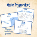 Maths Treasure Hunt Clues for Kids | Indoor Math Scavenger Hunt Ages 8-14