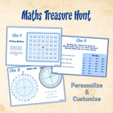 Maths Treasure Hunt Clues for Kids | Indoor Math Scavenger Hunt Ages 8-14