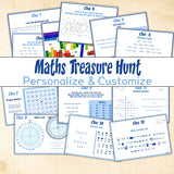 Maths Treasure Hunt Clues for Kids | Indoor Math Scavenger Hunt Ages 8-14