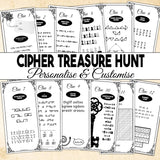 Ultimate Codebreaker Treasure Hunt – Editable Cipher Clues for a Challenging Adventure!