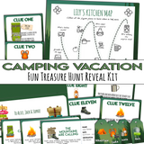 Surprise Mountains or Camping Vacation Reveal - Treasure Hunt Kit you can customise - Open Chests