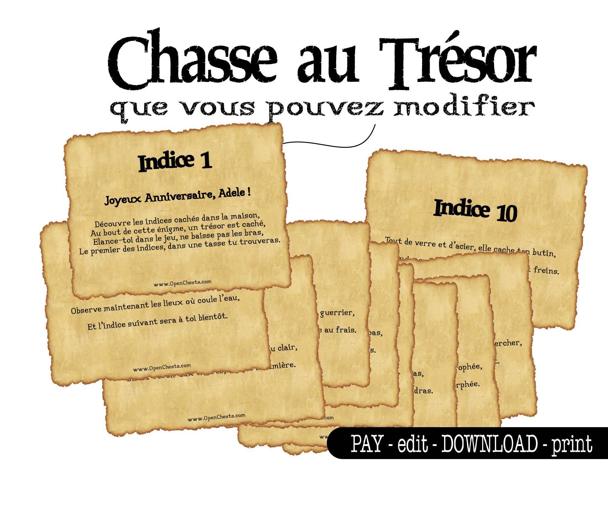 Chasse au Trésor - Open Chests