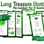 Code-breaker & Puzzle Treasure Hunt Clues - Open Chests
