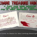 Creepy Treasure Hunt Clues - Zombie Poet - Open Chests
