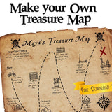 Design your own Treasure Hunt Map PDF Printable - Personalize and Customize today - Open Chests
