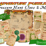 Editable Outdoor Treasure Hunt Puzzle Clues - Open Chests
