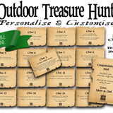 Outdoor Riddles Treasure Hunt Clues - Open Chests