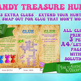 Outdoor Scavenger Hunt Puzzle Clues | Editable Treasure Hunt - Open Chests