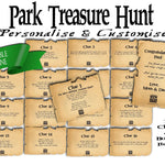 Park Treasure Hunt | Playground Scavenger Hunt Clues - Open Chests