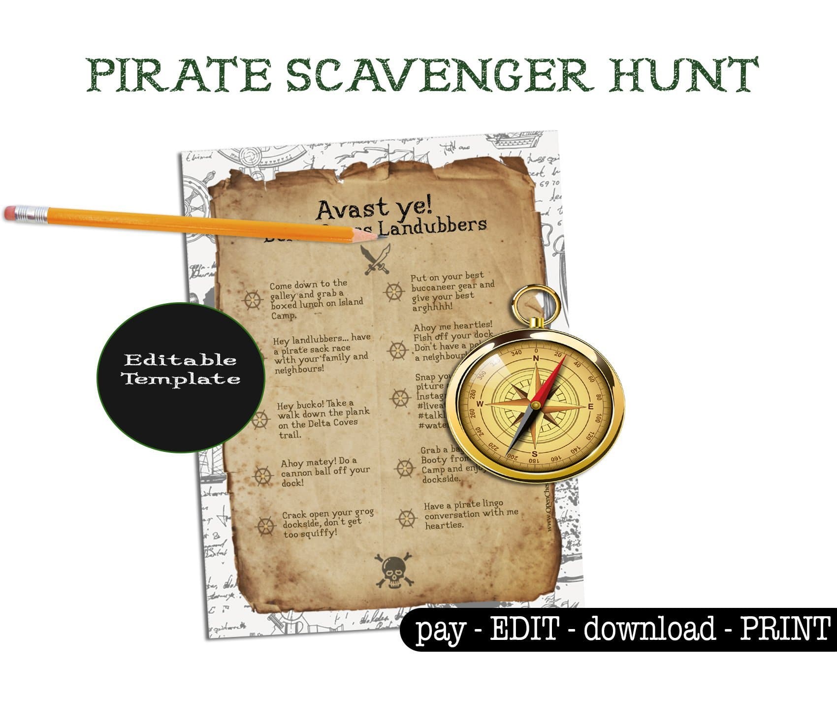 Pirate Scavenger Hunt - Open Chests
