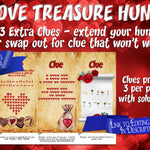 Romantic Scavenger Hunt Clues | Editable puzzles & Riddles - Open Chests