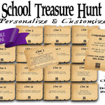 School Treasure Hunt Clues | Scavenger Activity | Fun Rhyming Riddles - Open Chests